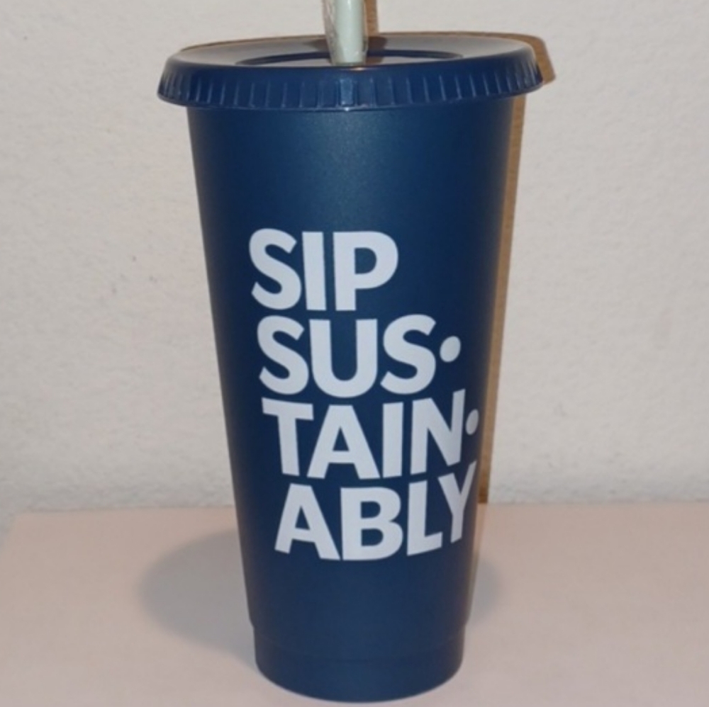 Starbucks Limited Edition Earth Day Reusable Cold Cup SIP SUSTAINABLY 2022